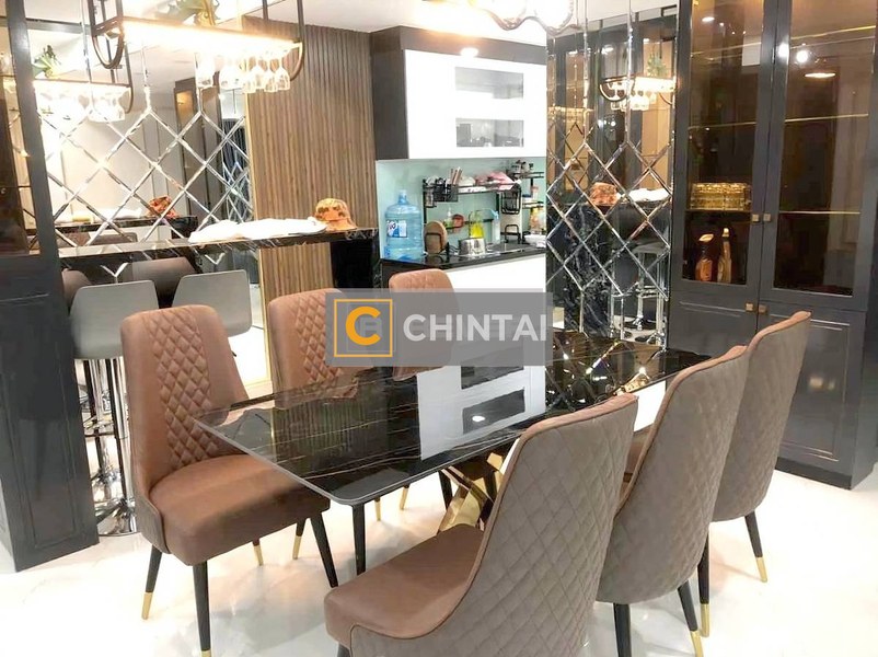 Căn hộ Cosmo City tầng cao mát mẻ, diện tích 102m2 rộng thoáng.