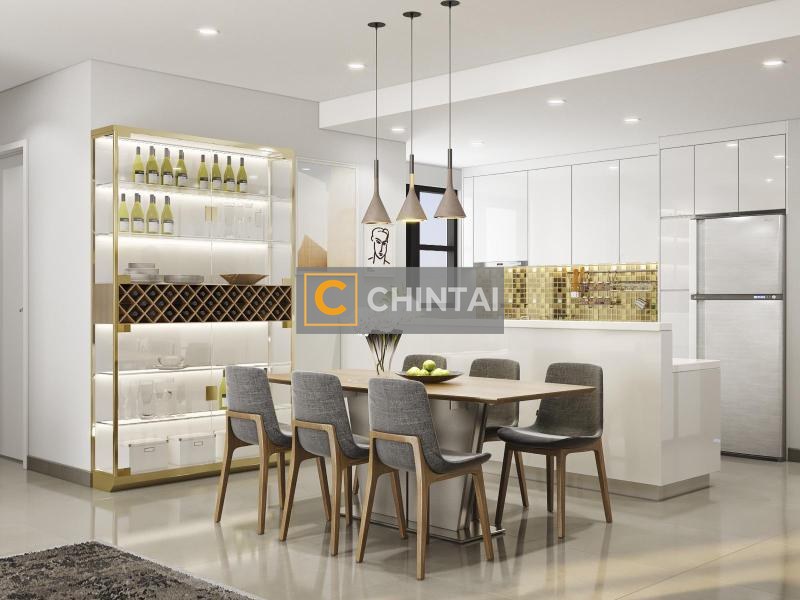 Căn hộ Riviera Point tầng cao, đón view sông mát mẻ.