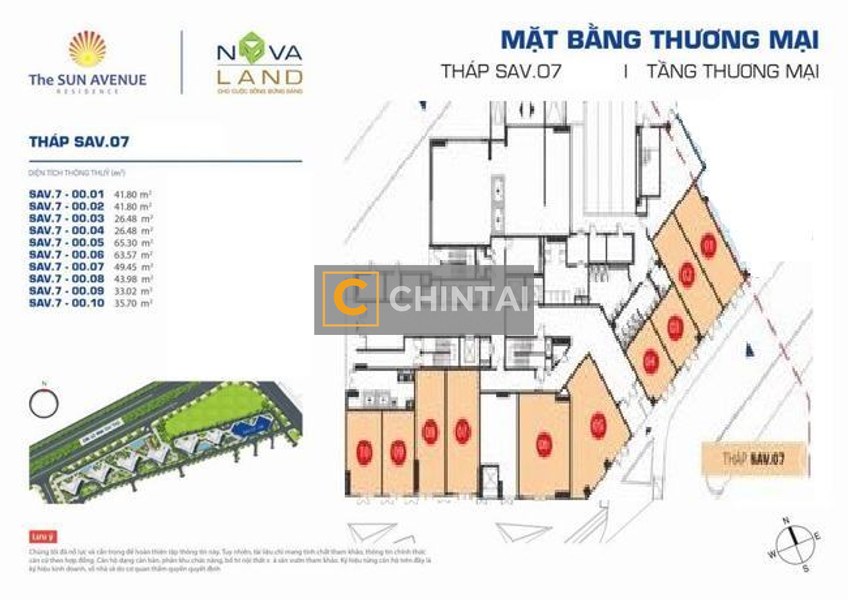 Shophouse The Sun Avenue 43.98m2 with Spacious and Open Layout