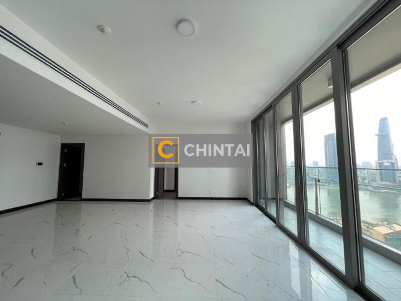 Căn hộ Empire City hướng ban công tây bắc nội thất cơ bản diện tích 154m²