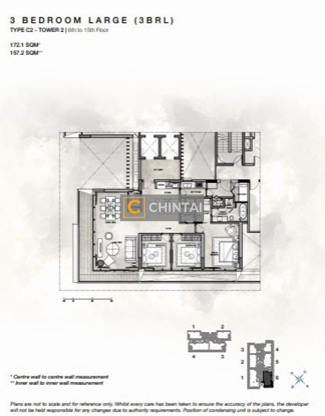Căn hộ Empire City thiết kế hiện đại, cửa hướng Tây Bắc.
