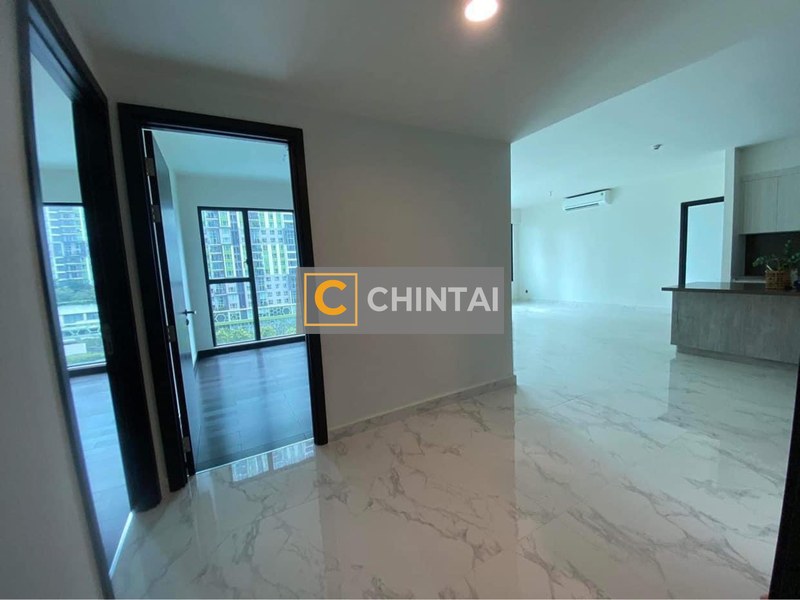 Căn hộ Feliz en Vista hướng ban công đông nam nội thất cơ bản diện tích 181.09m².