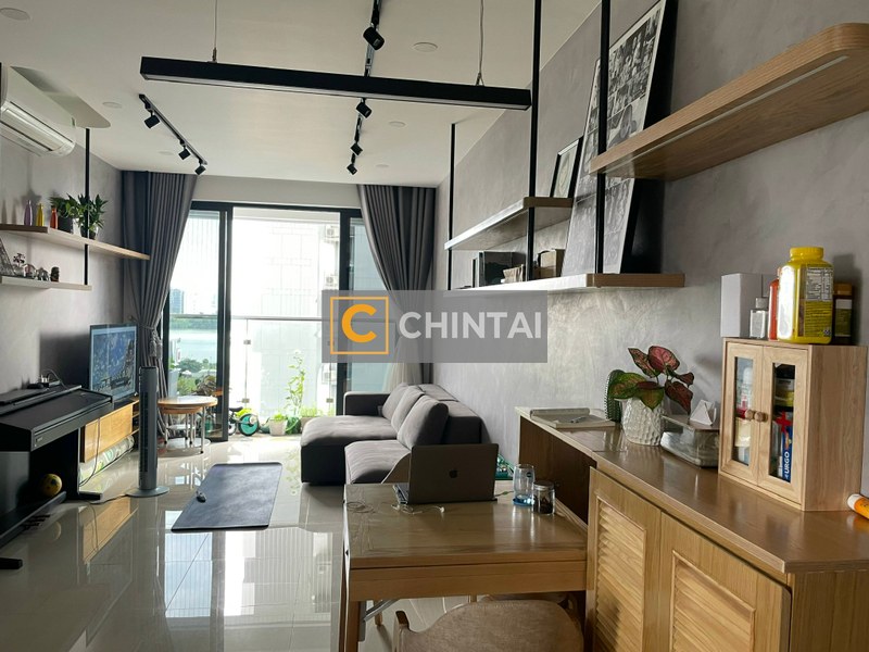 Căn hộ One Verandah hướng ban công tây nam đầy đủ nội thất diện tích 81.28m²