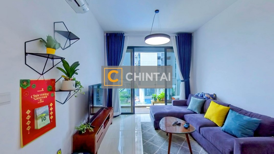 Căn hộ One Verandah tầng 4 thiết kế 2 phòng ngủ, nội thất cơ bản.
