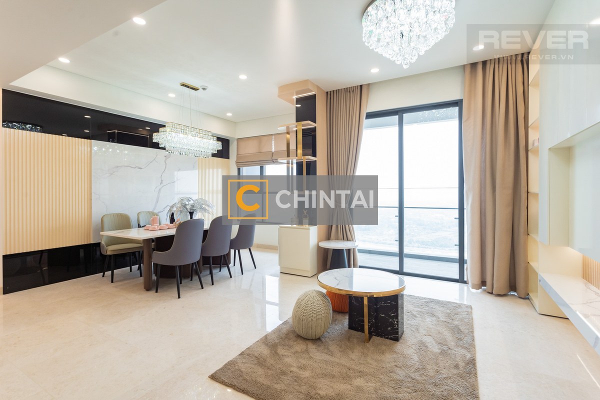 Căn hộ Q2 Thao Dien tầng cao mát mẻ, đầy đủ nội thất.