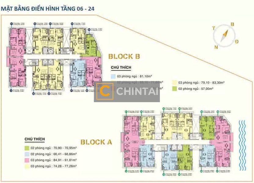 Căn hộ tầng 10 Paris Hoàng Kim nội thất bàn giao cơ bản