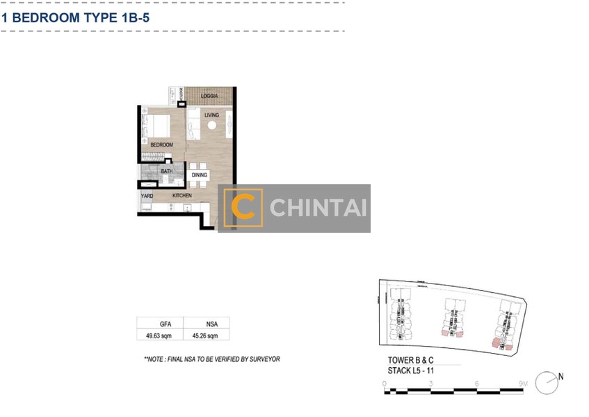 Căn hộ The Metropole Thủ Thiêm đầy đủ nội thất diện tích 50m².