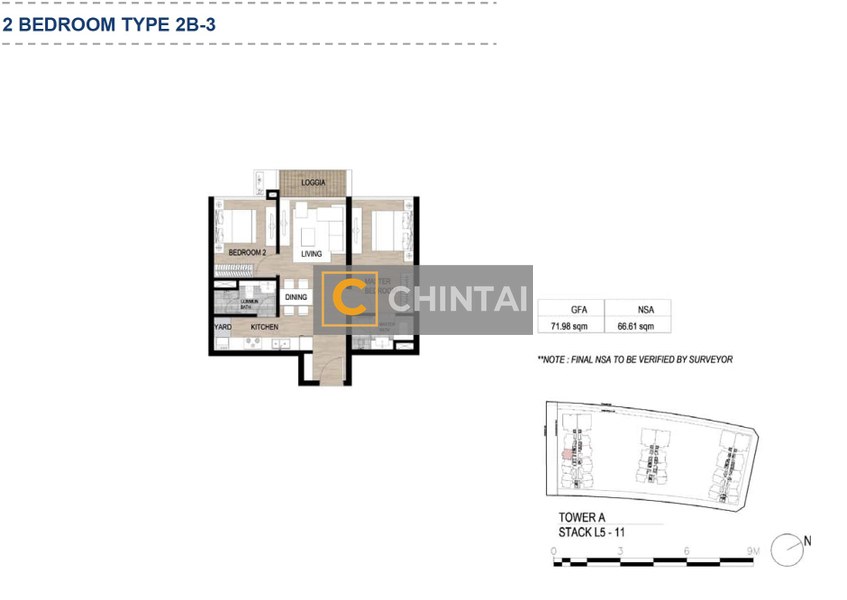 Căn hộ The Metropole Thủ Thiêm hướng ban công tây nam nội thất cơ bản diện tích 71.98m²