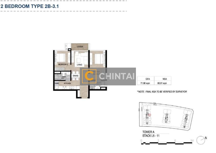 Căn hộ The Metropole Thủ Thiêm hướng ban công đông bắc nội thất cơ bản diện tích 71.98m²