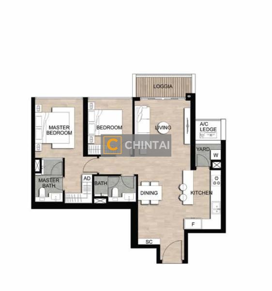 Căn hộ The Metropole Thủ Thiêm nội thất cơ bản diện tích 83m²