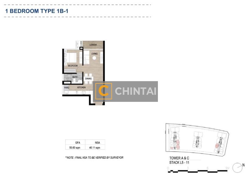 Căn hộ The Metropole Thủ Thiêm hướng ban công đông bắc nội thất cơ bản diện tích 50.6m²