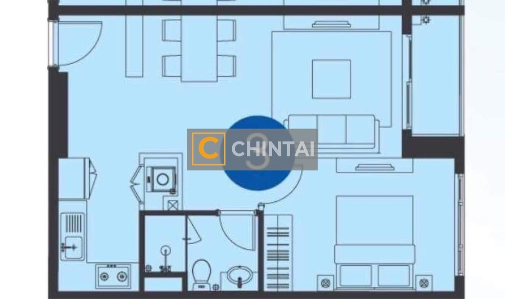 Căn hộ The Sun Avenue diện tích 51m2, view đón bình minh tuyệt đẹp.