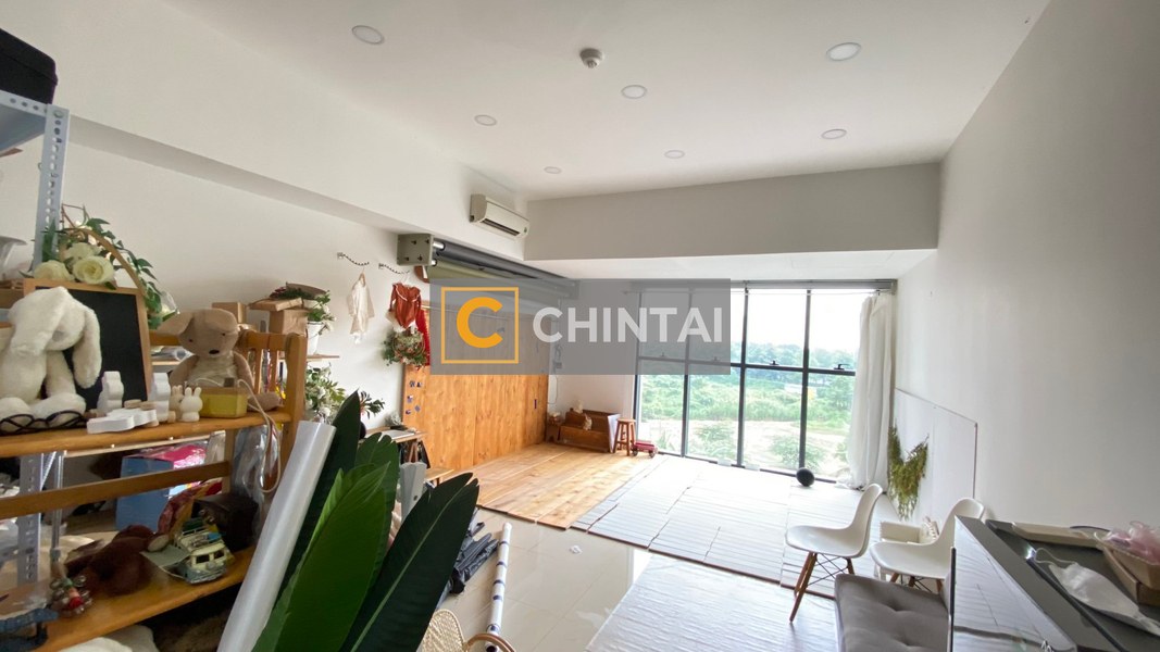 Officetel The Sun Avenue có 1 phòng ngủ, view đón gió mát mẻ.