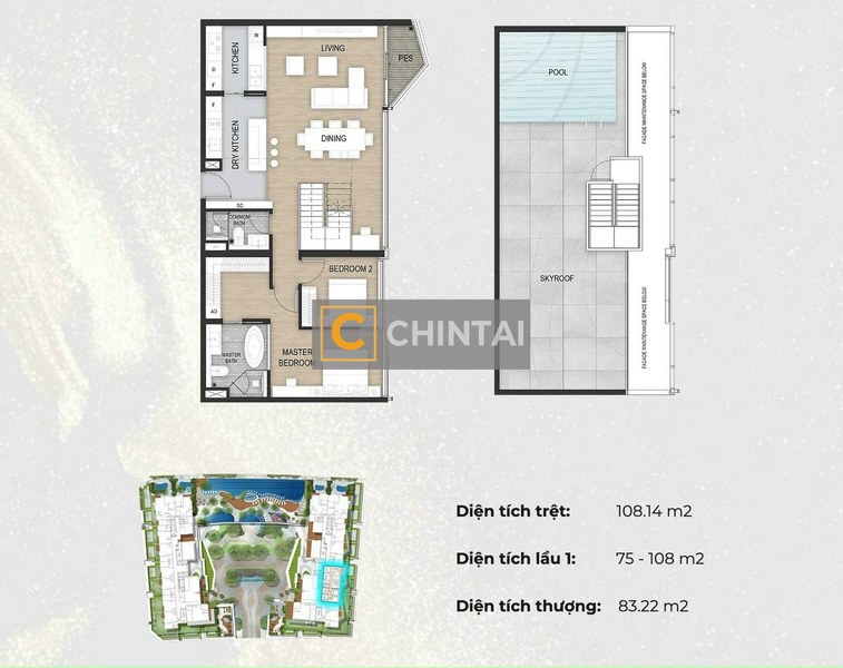 Penthouse Opera The Metropole Thủ Thiêm 266.36m²
