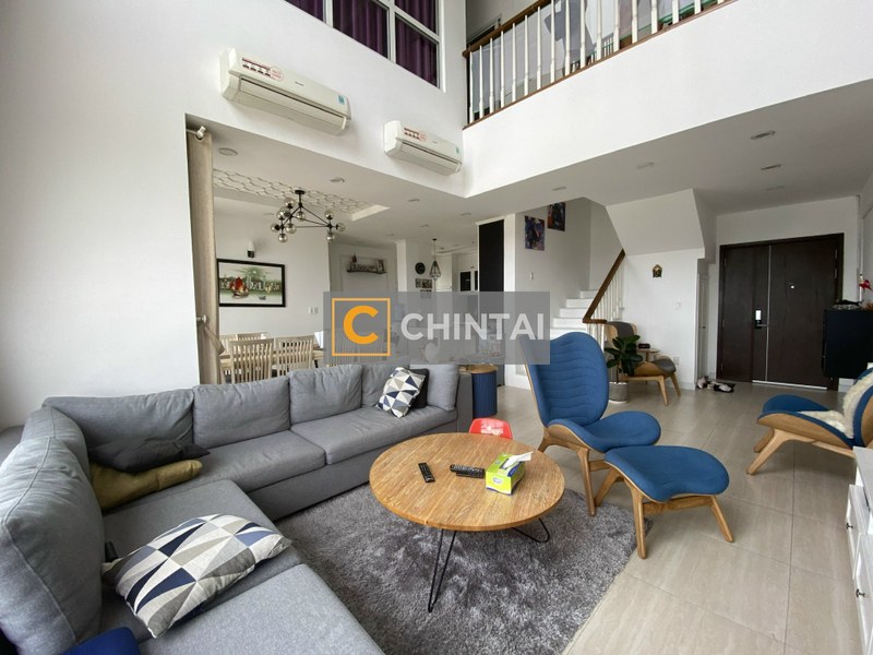 Penthouse Tropic Garden tầng cao view Landmark 81 và thành phố.