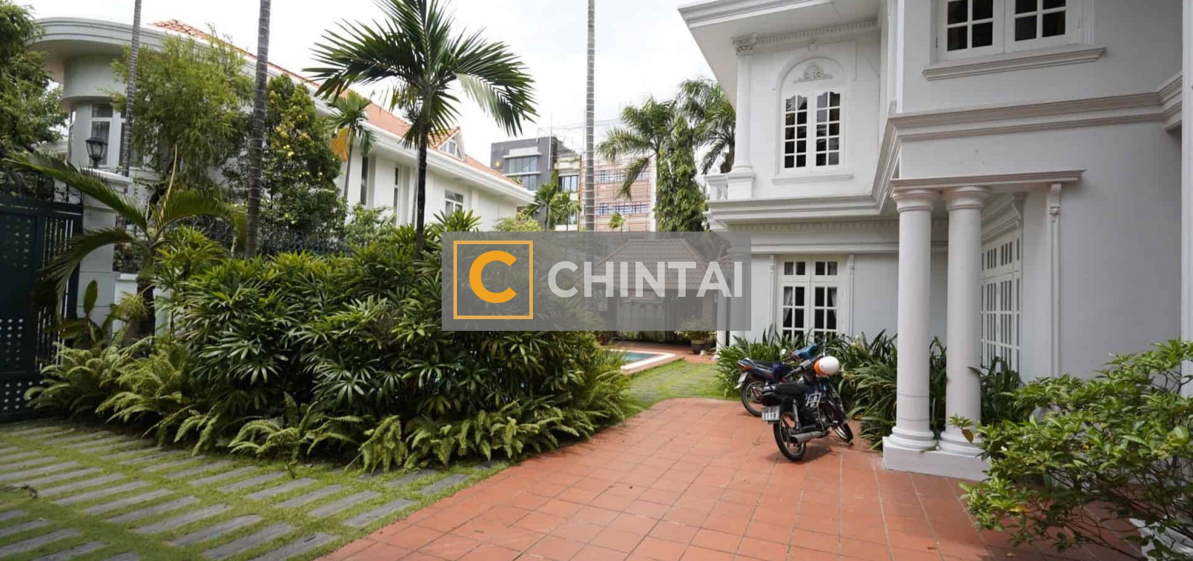 French style estate for lease in Thao Dien