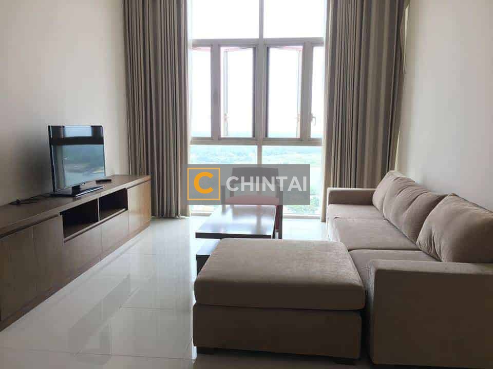 Wooden furniture, 2 bedroom, River View Apartment in Vista An Phu For Rent