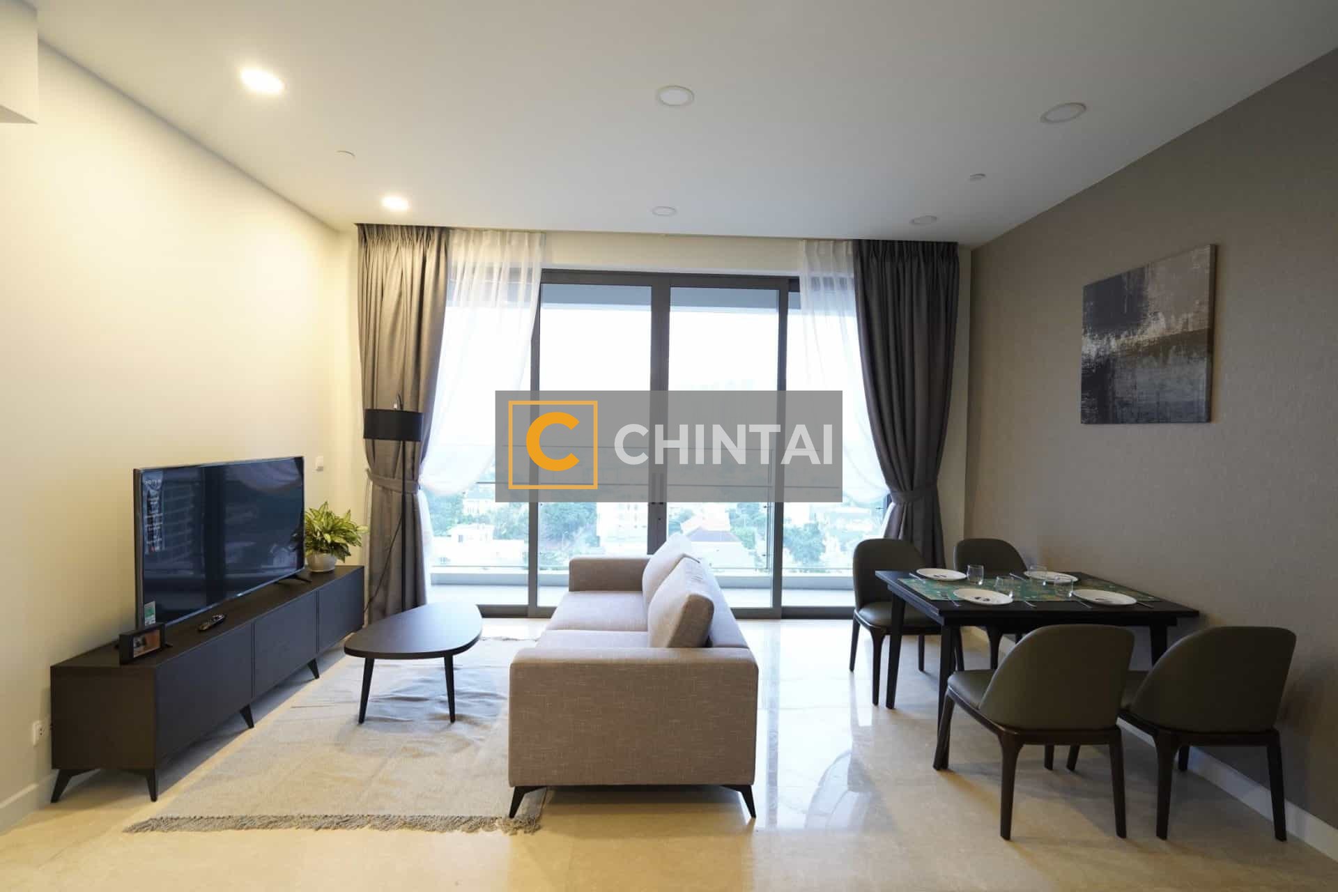 2 Bedrooms Apartment With Simple Tasty Furniture For Rent.