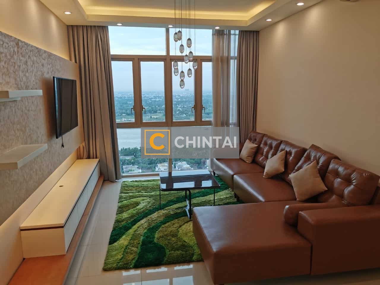 Charming High Floor 2 Beds Apartment Facing To Saigon River At Vista An Phu