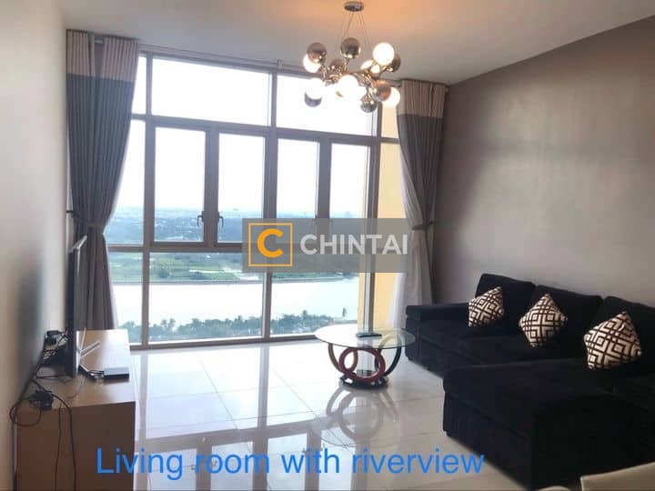 High Floor Three Bedrooms River View Apartment For Rent In Vista An Phu