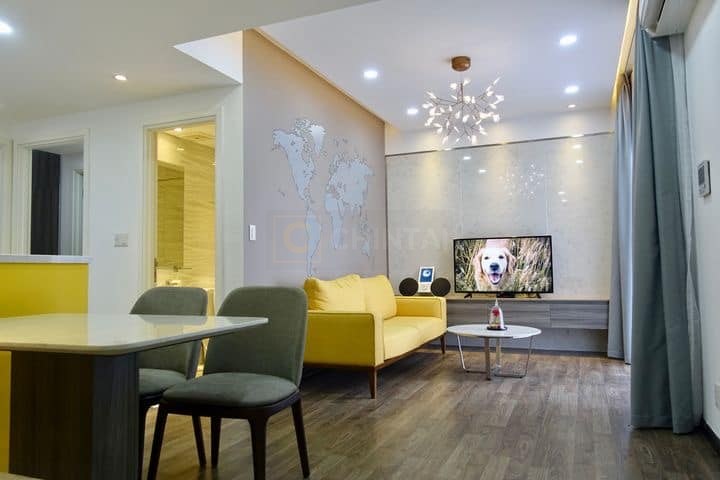 Masteri Tower 2 Middle Floor Fully Furnished Two Bedrooms For Rent