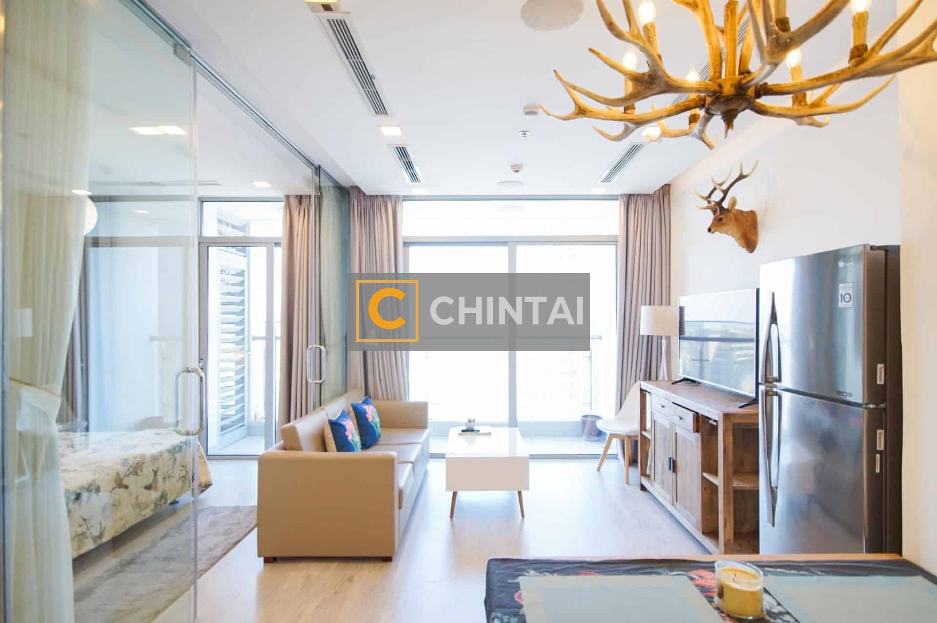 V1391 Park 06 Nordic Style 01 Bedroom High Floor