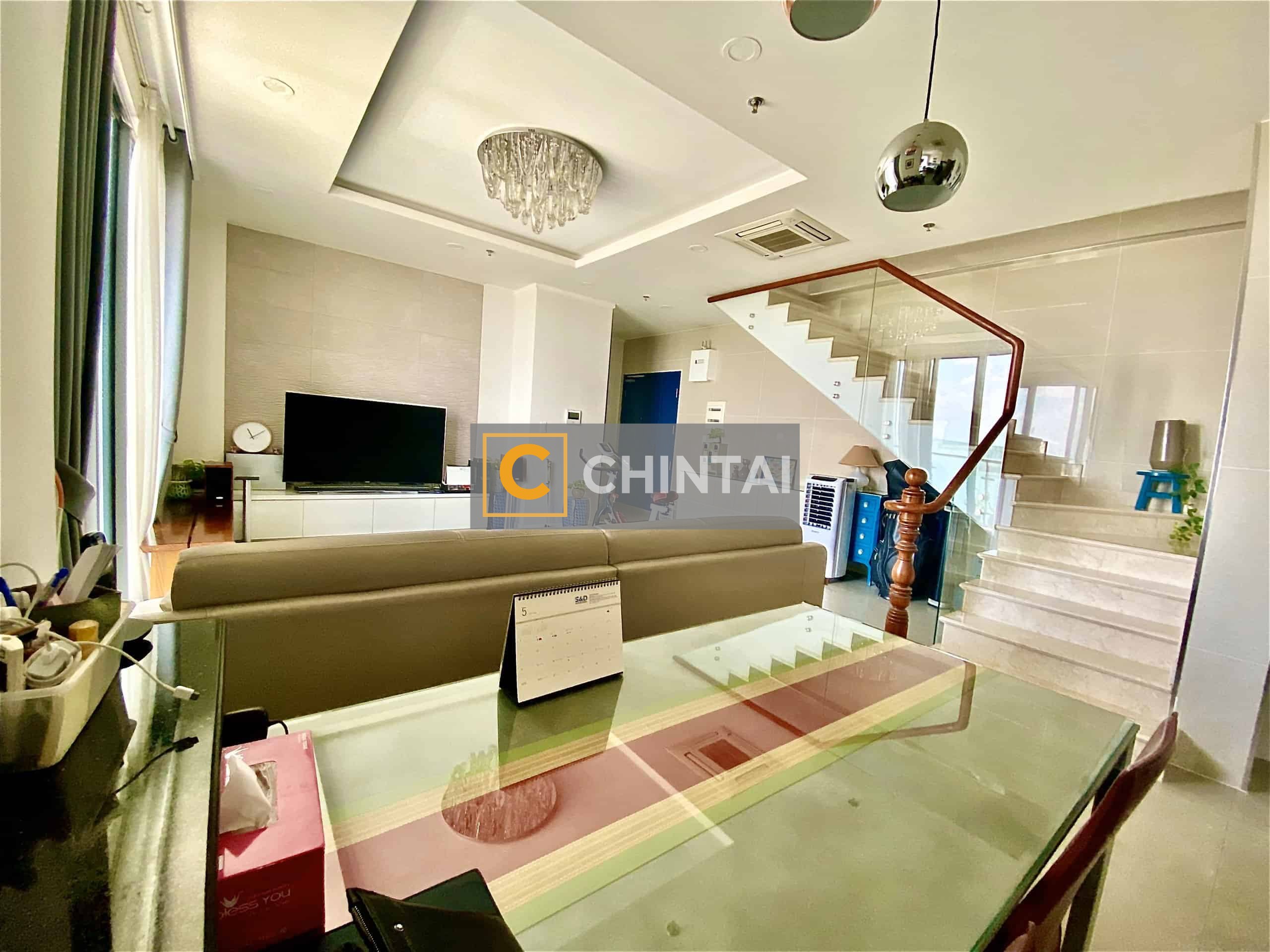 Rare Elegant Penthouse Masteri Thao Dien For Rent