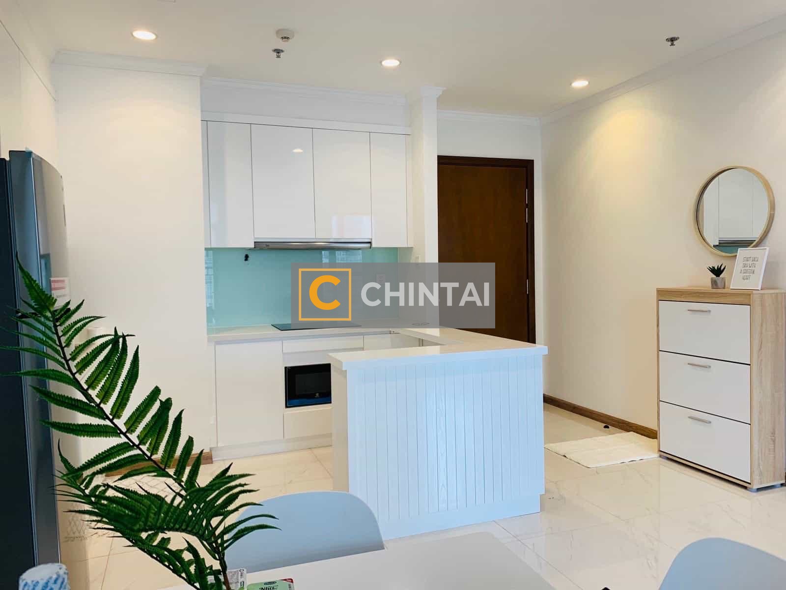 White 1BR Apartment in Masteri Thao Dien MTD250