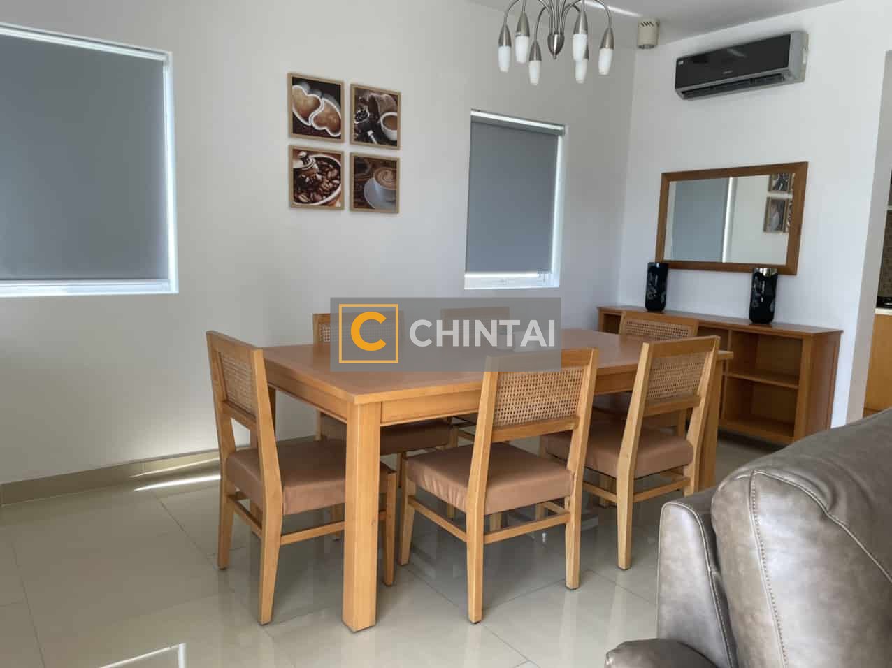 River Garden 2 Bedrooms Apartment For Rent With Light Colored Wooden Furniture