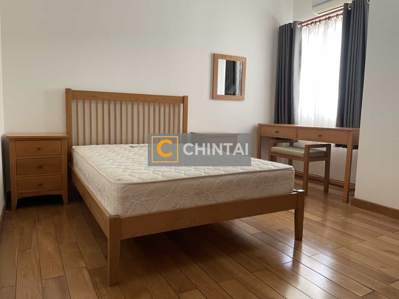 River Garden 2 Bedrooms Apartment For Rent With Light Colored Wooden Furniture