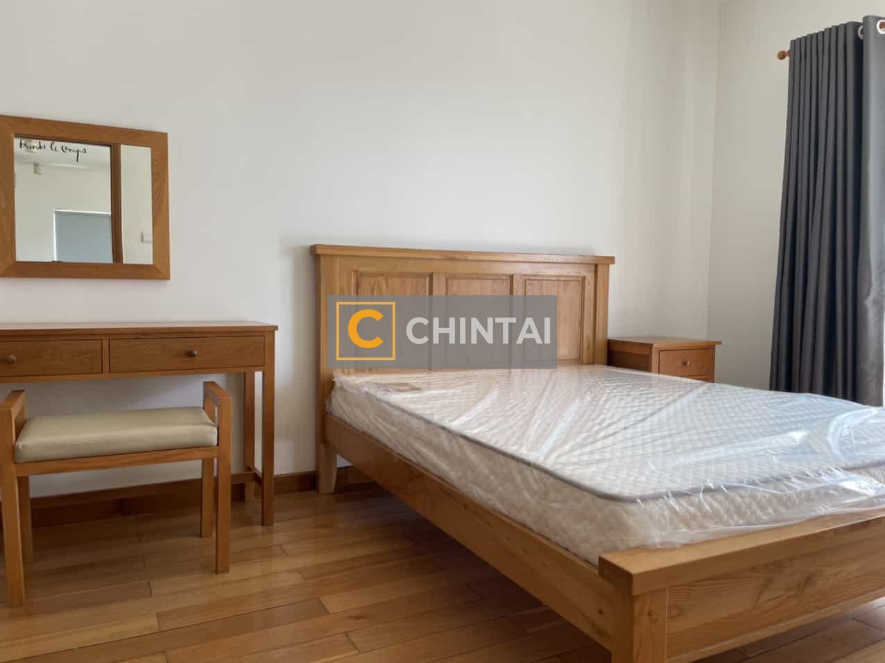 River Garden 2 Bedrooms Apartment For Rent With Light Colored Wooden Furniture