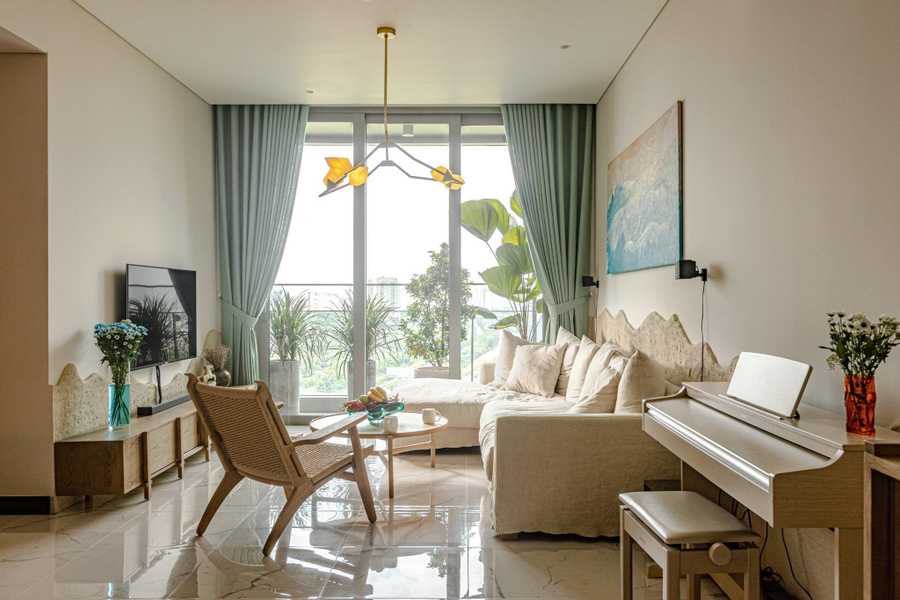 Empire City Northeast Balcony Apartment Fully Furnished, 93.2m²