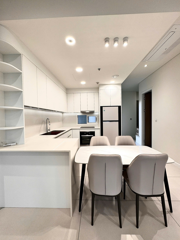 For Rent Thủ Thiêm Zeit River 2-Bedroom Corner Unit, 97m2, Fully Furnished, 40 Million VND