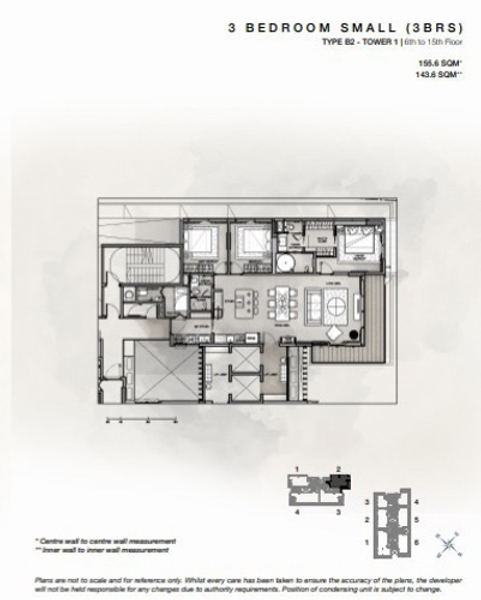 Căn hộ Empire City tầng 11 thiết kế hiện đại, không gian rộng rãi và thoáng đãng.