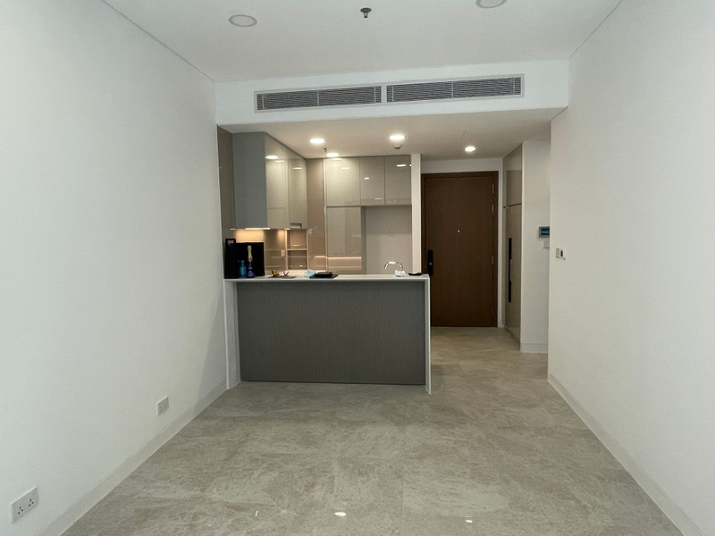 Căn hộ The River Thủ Thiêm hướng ban công đông nam nội thất cơ bản diện tích 63.85m²