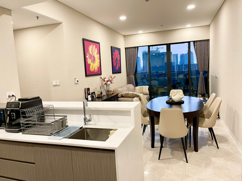 Căn hộ The River Thủ Thiêm nội thất cơ bản diện tích 84m²