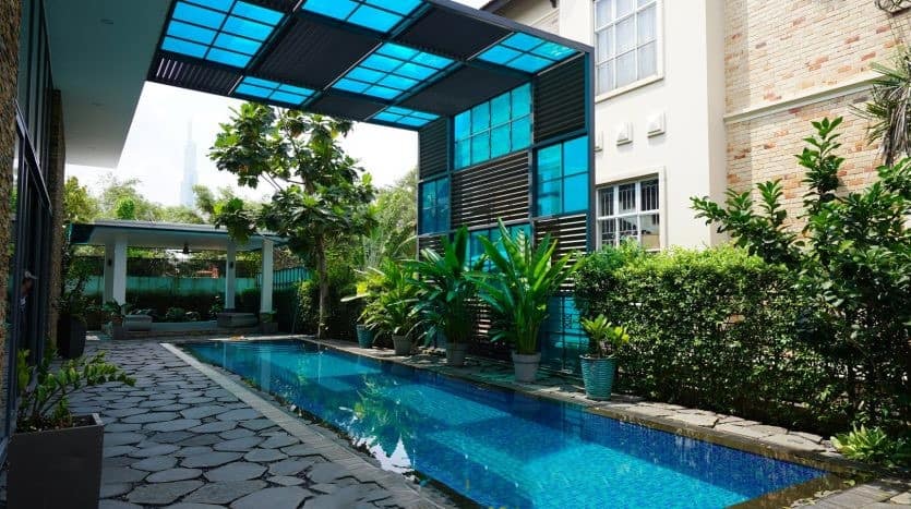 CONTEMPORARY DESIGN VILLA IN THAO DIEN FOR RENT