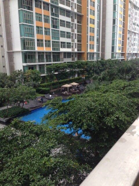 Two bedroom apartment for rent in Vista An Phu with basic furniture and cheap rental