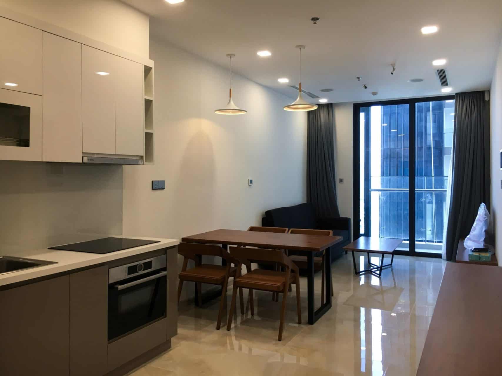 Cozy One Bedrooms Apartment In Vinhome Golden River For Rent