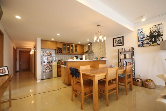 3 Bedrooms River Garden With Wooden Furniture In Thao Dien Ward For Rent