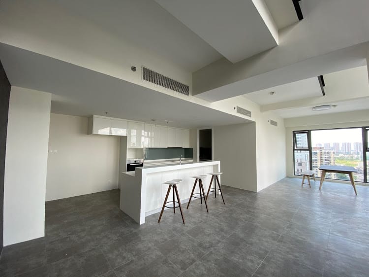 Unfurnished Gateway Thao Dien Duplex For Rent | 4 Bedrooms Middle Floor