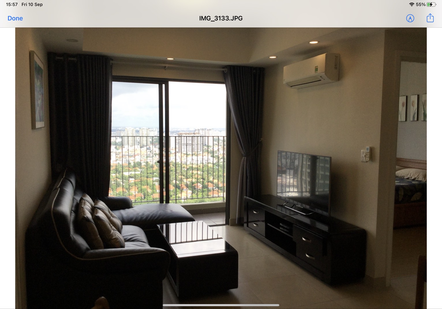 Masteri Thao Dien 02 Bedroom High Floor Simple Style