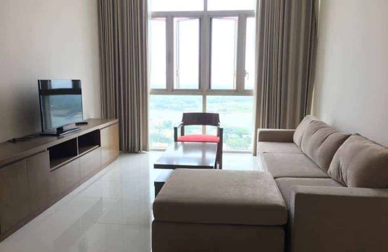 Wooden furniture, 2 bedroom, River View Apartment in Vista An Phu For Rent