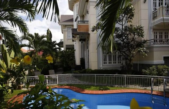 Generous 5 Bedrooms Villa For Rent In Thao Dien, Private Pool And Garden